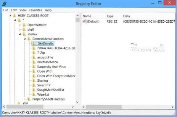 edit context menu windows 10