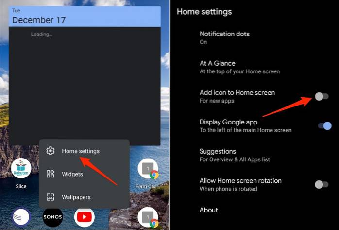 Tout à la maison modifie automatiquement l'écran d'accueil lorsque vous effectuez une recherche [Android]