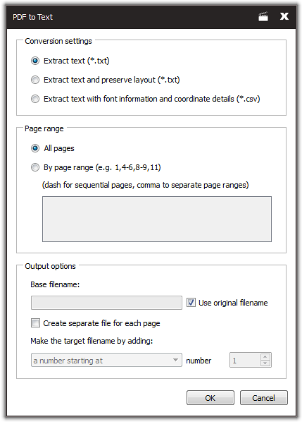 extrahera teckensnitt från pdf