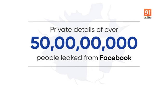 Dane z Facebooka wyciekły od ponad 500 milionów użytkowników