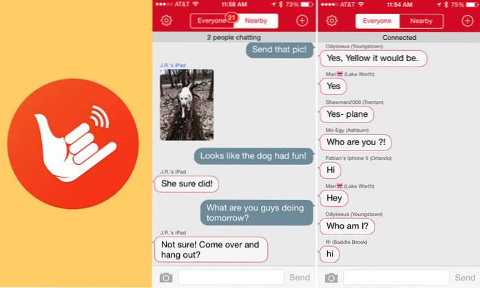 FireChat - Une application de messagerie instantanée qui fonctionne sans connexion Internet [iOS]
