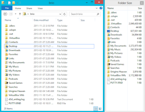folder size windows 10