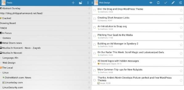Folgen Sie RSS Feeds auf Android mit Flym