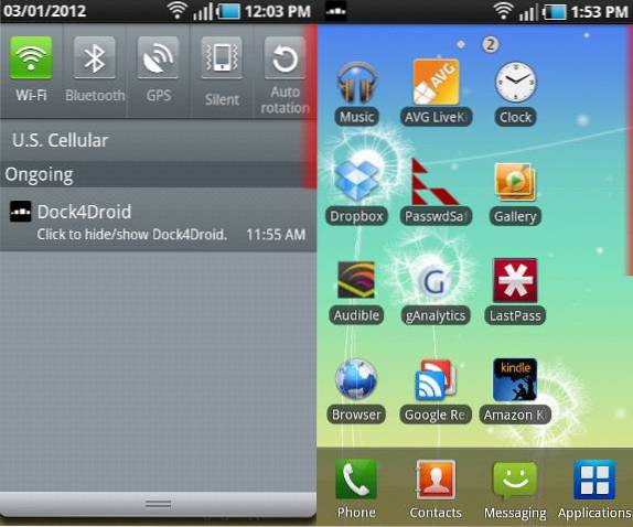 Dê ao seu telefone Android um dock do tipo Mac