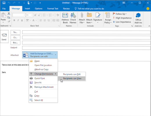 cum poți atașa un document la e-mail