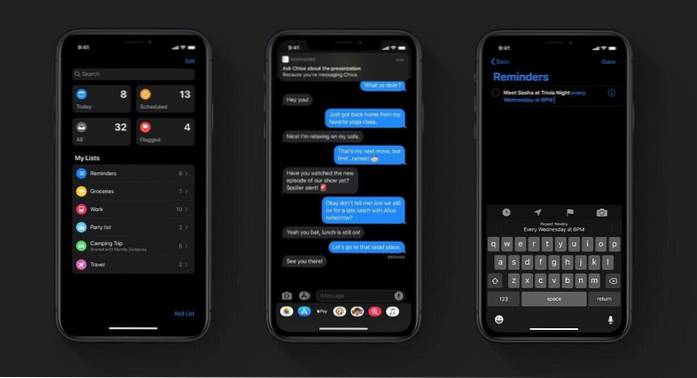 Cum să activați modul întunecat pe iPhone și iPad