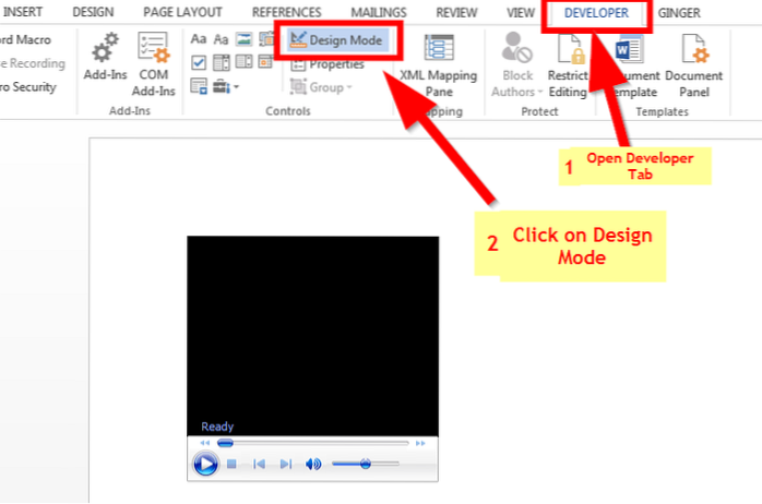 How to Add Online and Offline Videos to Word Documents