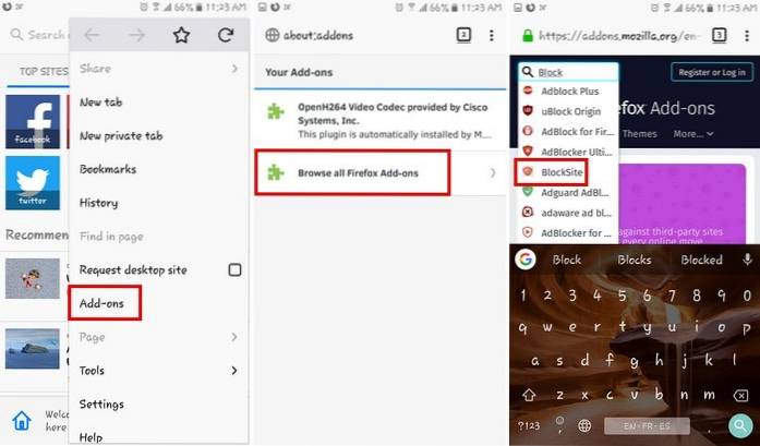 Hoe websites op elke Android-telefoon te blokkeren