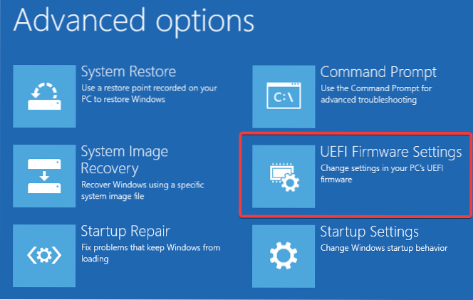 How to Boot into UEFI Directly from Windows 10