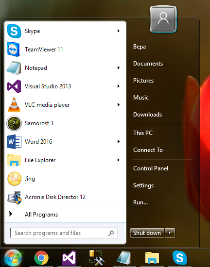 how to change windows 7 taskbar to windows 10 taskbar