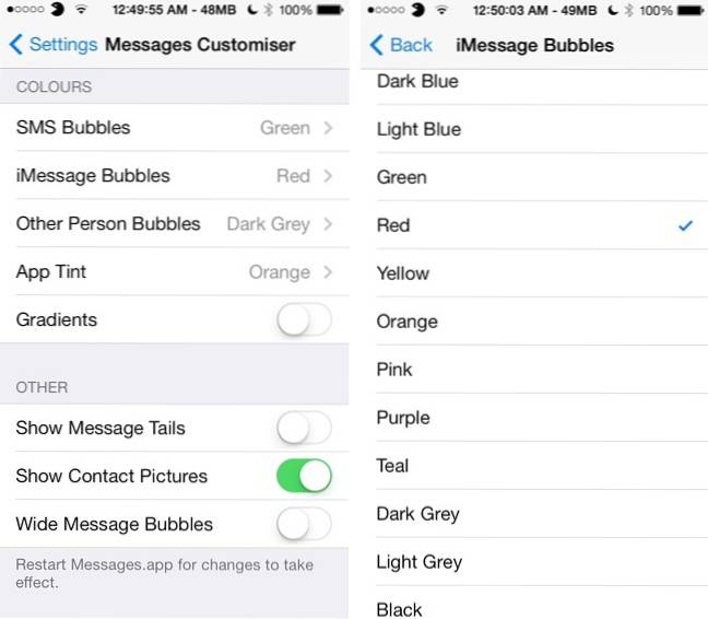 How to Change Your iMessage Bubble Color in iOS