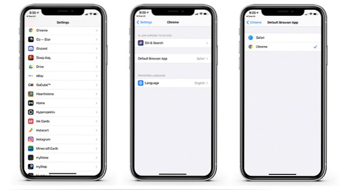 How to Change Your iPhone Default Browser