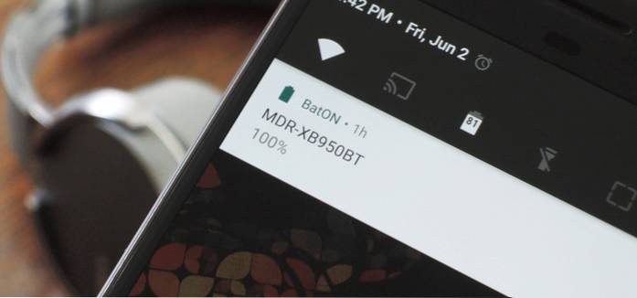 Cum să verificați durata de viață a bateriei pentru accesorii Bluetooth asociate pe Android