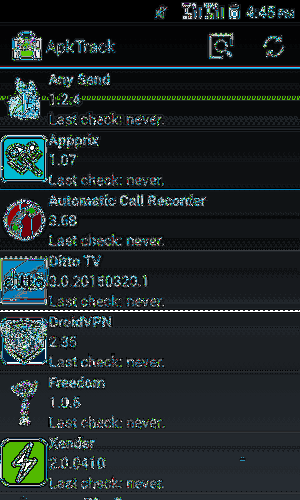 Jak zkontrolovat aktualizace aplikací pro jiné než Play Store na vašem zařízení Android