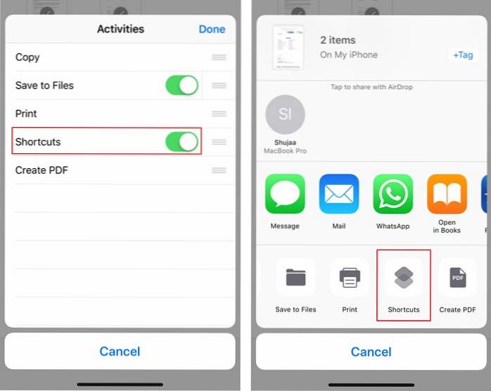 Cum să combinați mai multe fișiere PDF în iOS