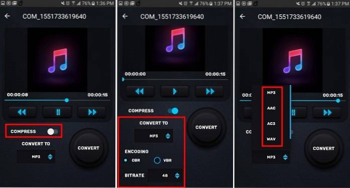 How to Compress Large Audio Files in Android
