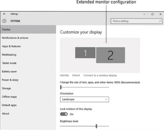 hur man ansluter extern bildskärm till bärbar dator Windows 10