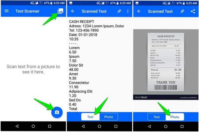 Cum se convertește o imagine în text utilizând OCR pe Android