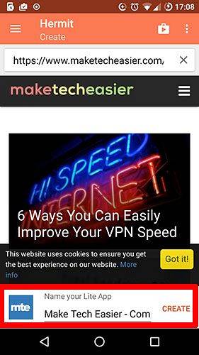 How to Convert Your Favorite Websites into Lite Apps on Android