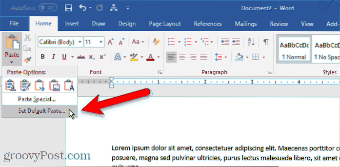 Cum să copiați și să lipiți mai multe selecții de text în Microsoft Word