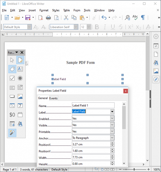 Hoe maak je een PDF met invulbare formulieren in LibreOffice