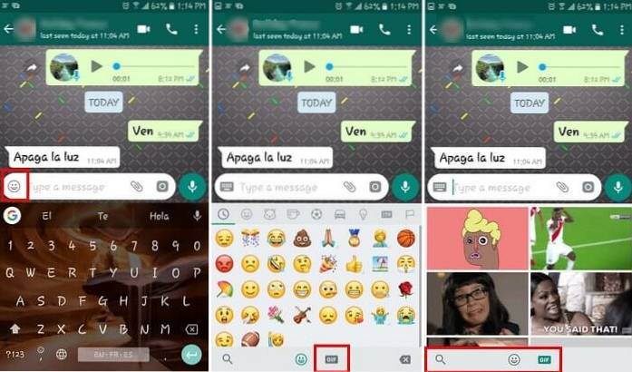 Come creare, trovare e inviare GIF su WhatsApp