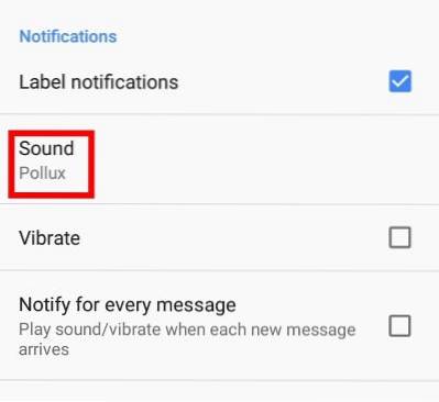 Como personalizar notificações do Gmail para Android