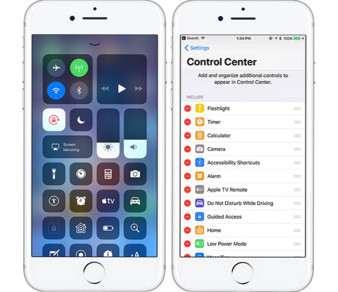 Come personalizzare il Centro di controllo iOS 11 su iPhone