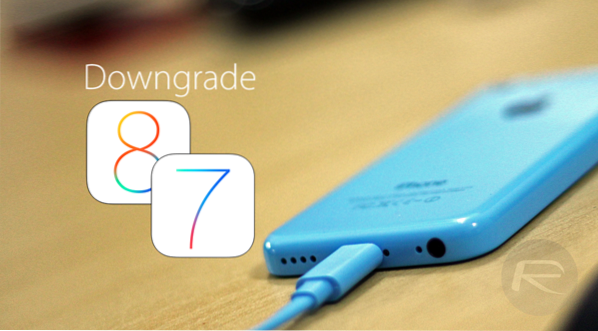 So führen Sie ein Downgrade von iOS 8 auf iOS 7 durch.1.2