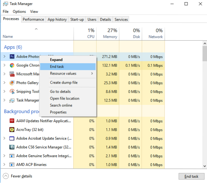 Come forzare facilmente l'uscita da programmi che ignorano Alt F4 in Windows
