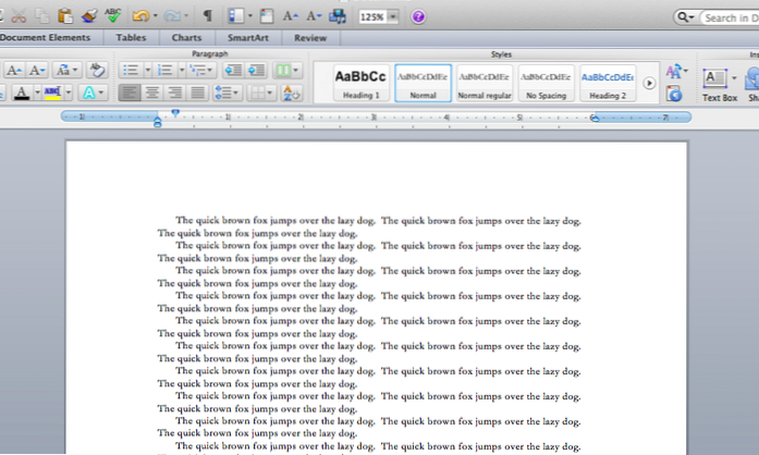 Como inserir facilmente um texto fictício no Microsoft Word
