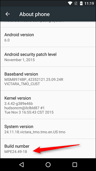 Jak povolit možnosti pro vývojáře v systému Android