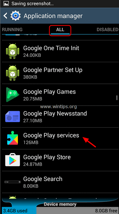 How to Fix “com.google.process.gapps has stopped” on Android