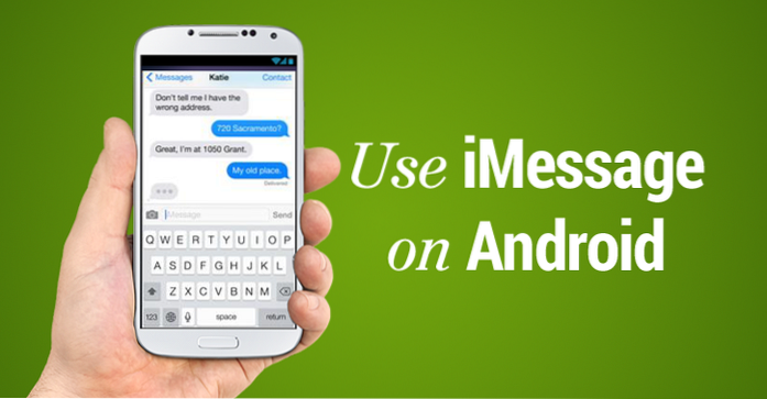 Sådan får du iMessage på en Android-enhed