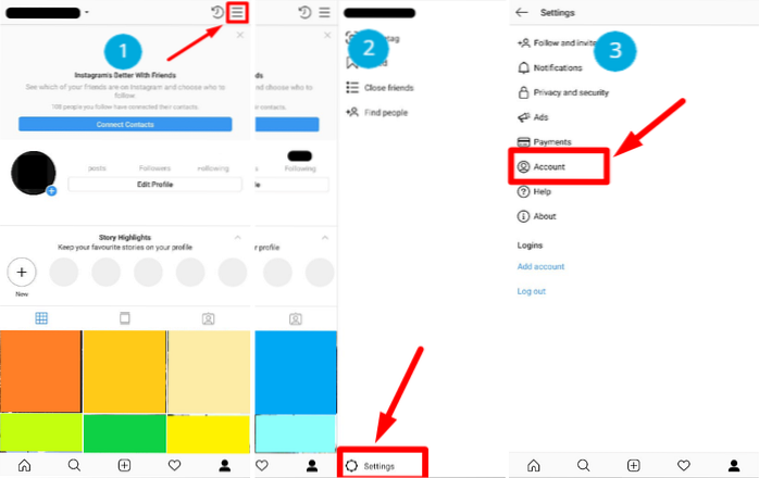 So verstecken Sie ein Instagram-Konto und verhindern, dass andere Benutzer Sie finden