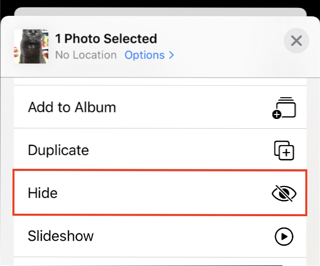 Come nascondere foto e video sul tuo iPhone