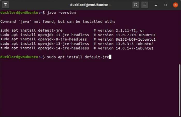 Como instalar o Java Runtime no Ubuntu