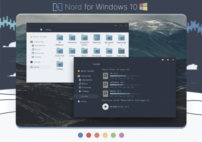 come installare Windows 10 a tema nord