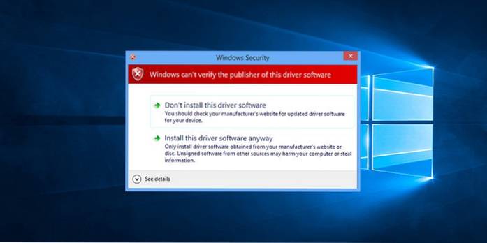 How to Install Unsigned Drivers in Windows 10