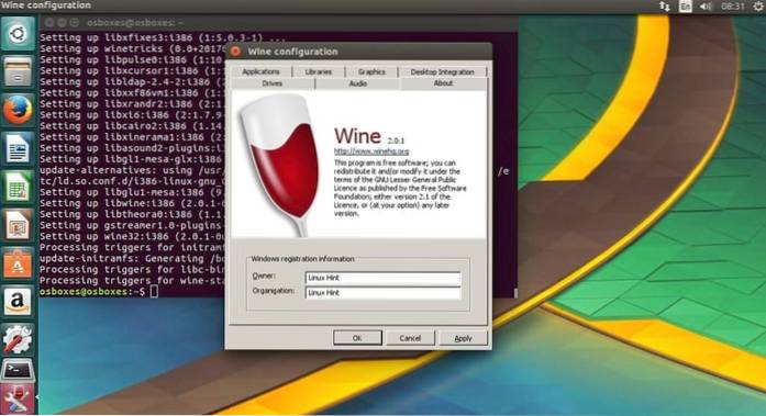 Cum se instalează Wine pe Linux