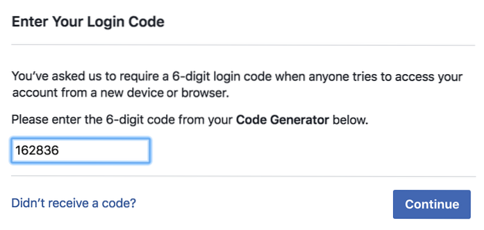 How to Log in to Your Facebook Account without Code Generator