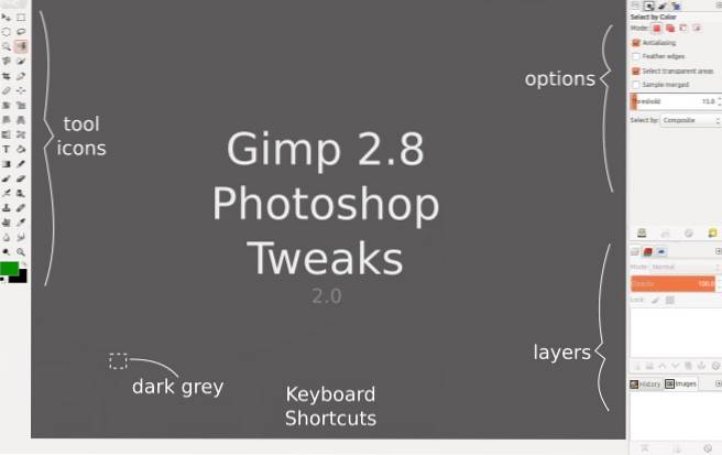 Cómo hacer que GIMP se vea y funcione como Photoshop en Linux