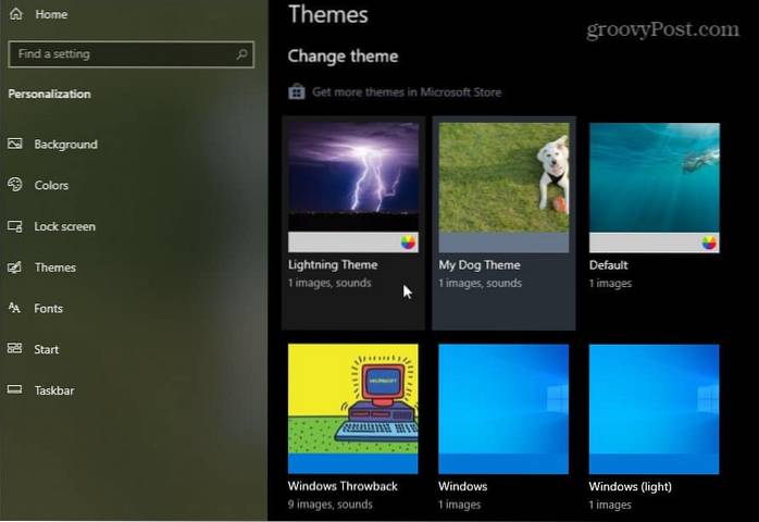 So erstellen Sie ein eigenes Thema für Windows 10