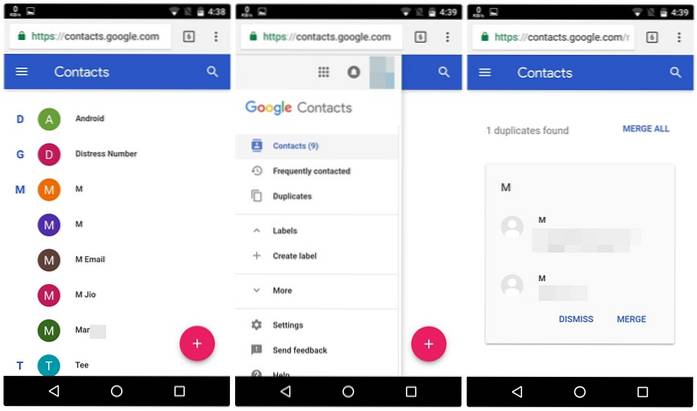 So führen Sie doppelte Kontakte auf einem Android-Gerät zusammen