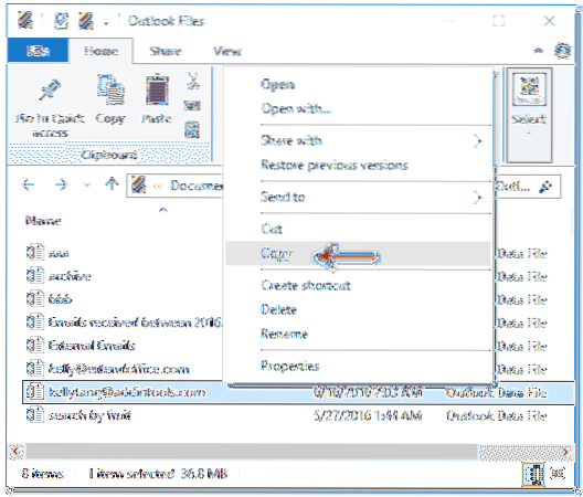 hvordan du flytter e-post fra en konto til en annen i Outlook Mac