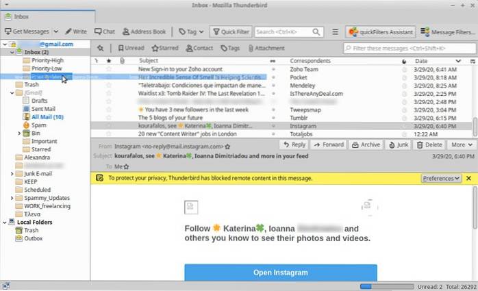 How to Organize Your Inbox with QuickFilters in Thunderbird