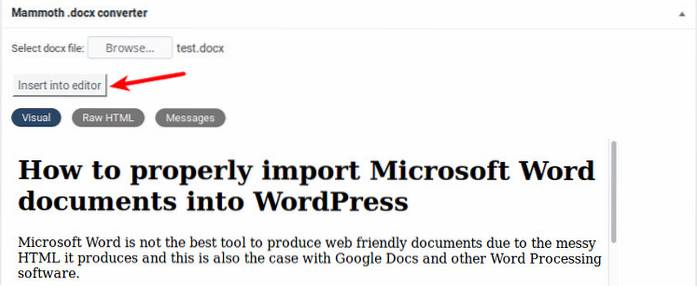 How to Properly Import Microsoft Word Documents into WordPress