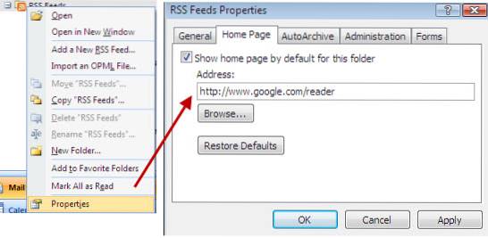 How to Read Your Google Reader Feeds In Microsoft Outlook