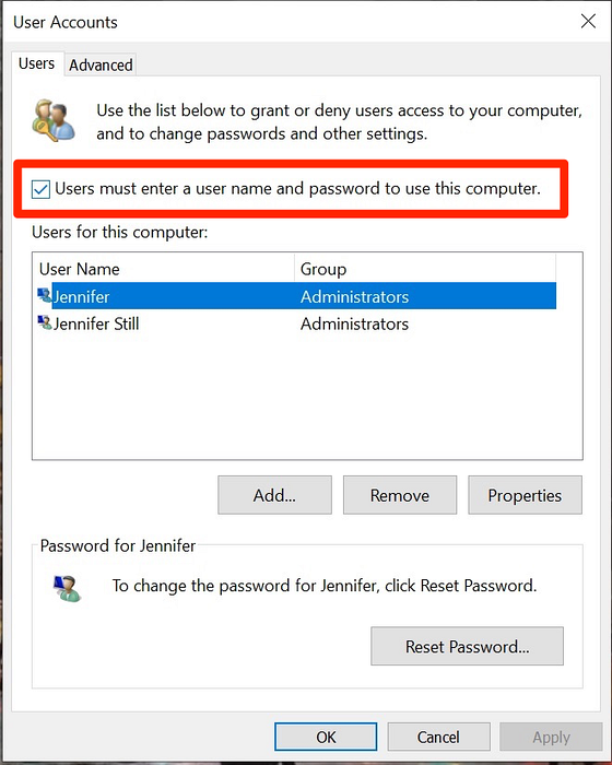 como remover a senha da tela de bloqueio do Windows 10