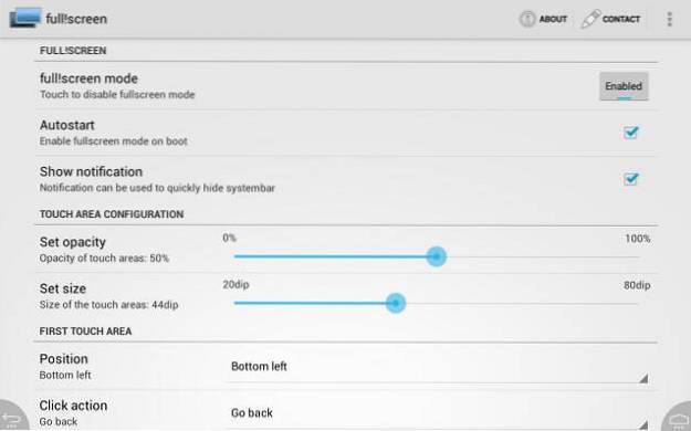 How to Run Android Apps In Full Screen Mode
